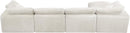Cozy Cream Velvet Cloud Modular Sectional - NY Furniture Direct (NY)