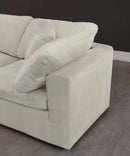 Cozy Cream Velvet Cloud Modular Sofa - NY Furniture Direct (NY)