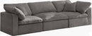 Cozy Grey Velvet Cloud Modular Sofa - NY Furniture Direct (NY)
