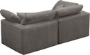 Cozy Grey Velvet Cloud Modular Sofa - NY Furniture Direct (NY)