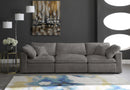 Cozy Grey Velvet Cloud Modular Sofa - NY Furniture Direct (NY)