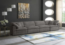 Cozy Grey Velvet Cloud Modular Sofa - NY Furniture Direct (NY)