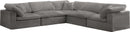 Cozy Grey Velvet Cloud Modular Sectional - NY Furniture Direct (NY)