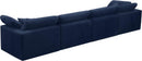 Cozy Navy Velvet Cloud Modular Sofa - NY Furniture Direct (NY)