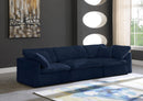 Cozy Navy Velvet Cloud Modular Sofa - NY Furniture Direct (NY)