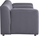 Naya Grey Velvet Loveseat - NY Furniture Direct (NY)