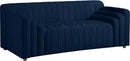 Naya Navy Velvet Loveseat - NY Furniture Direct (NY)