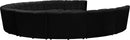 Infinity Black Velvet 10pc. Modular Sectional - NY Furniture Direct (NY)