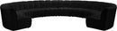 Infinity Black Velvet 10pc. Modular Sectional - NY Furniture Direct (NY)