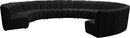 Infinity Black Velvet 10pc. Modular Sectional - NY Furniture Direct (NY)
