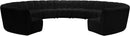 Infinity Black Velvet 11pc. Modular Sectional - NY Furniture Direct (NY)