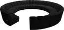 Infinity Black Velvet 12pc. Modular Sectional - NY Furniture Direct (NY)