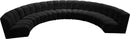Infinity Black Velvet 7pc. Modular Sectional - NY Furniture Direct (NY)