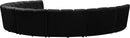 Infinity Black Velvet 8pc. Modular Sectional - NY Furniture Direct (NY)