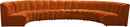 Infinity Cognac Velvet 7pc. Modular Sectional - NY Furniture Direct (NY)