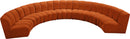 Infinity Cognac Velvet 7pc. Modular Sectional - NY Furniture Direct (NY)