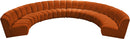 Infinity Cognac Velvet 8pc. Modular Sectional - NY Furniture Direct (NY)