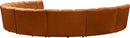 Infinity Cognac Velvet 8pc. Modular Sectional - NY Furniture Direct (NY)