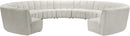 Infinity Cream Velvet 11pc. Modular Sectional - NY Furniture Direct (NY)