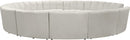 Infinity Cream Velvet 12pc. Modular Sectional - NY Furniture Direct (NY)