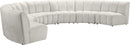 Infinity Cream Velvet 7pc. Modular Sectional - NY Furniture Direct (NY)