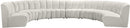 Infinity Cream Velvet 8pc. Modular Sectional - NY Furniture Direct (NY)