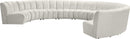 Infinity Cream Velvet 9pc. Modular Sectional - NY Furniture Direct (NY)