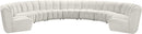 Infinity Cream Velvet 9pc. Modular Sectional - NY Furniture Direct (NY)