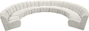 Infinity Cream Velvet 9pc. Modular Sectional - NY Furniture Direct (NY)