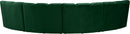Infinity Green Velvet 4pc. Modular Sectional - NY Furniture Direct (NY)