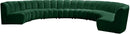 Infinity Green Velvet 8pc. Modular Sectional - NY Furniture Direct (NY)