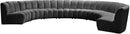 Infinity Grey Velvet 8pc. Modular Sectional - NY Furniture Direct (NY)