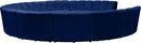 Infinity Navy Velvet 11pc. Modular Sectional - NY Furniture Direct (NY)
