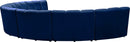 Infinity Navy Velvet 7pc. Modular Sectional - NY Furniture Direct (NY)