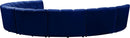 Infinity Navy Velvet 8pc. Modular Sectional - NY Furniture Direct (NY)