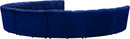 Infinity Navy Velvet 9pc. Modular Sectional - NY Furniture Direct (NY)