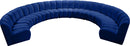 Infinity Navy Velvet 9pc. Modular Sectional - NY Furniture Direct (NY)