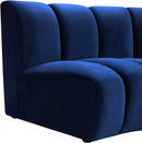 Infinity Navy Velvet 2pc. Modular Sectional - NY Furniture Direct (NY)