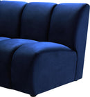 Infinity Navy Velvet 2pc. Modular Sectional - NY Furniture Direct (NY)