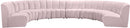 Infinity Pink Velvet 8pc. Modular Sectional - NY Furniture Direct (NY)