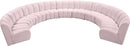 Infinity Pink Velvet 9pc. Modular Sectional - NY Furniture Direct (NY)