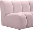 Infinity Pink Velvet 9pc. Modular Sectional - NY Furniture Direct (NY)