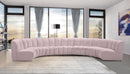 Infinity Pink Velvet 7pc. Modular Sectional - NY Furniture Direct (NY)