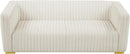 Ravish Cream Velvet Sofa