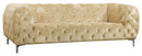 Mercer Beige Velvet Sofa - NY Furniture Direct (NY)