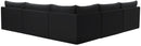 Jacob Black Velvet Modular Sectional - NY Furniture Direct (NY)