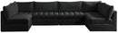 Jacob Black Velvet Modular Sectional - NY Furniture Direct (NY)