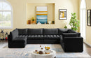 Jacob Black Velvet Modular Sectional - NY Furniture Direct (NY)