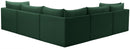 Jacob Green Velvet Modular Sectional - NY Furniture Direct (NY)