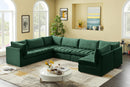 Jacob Green Velvet Modular Sectional - NY Furniture Direct (NY)